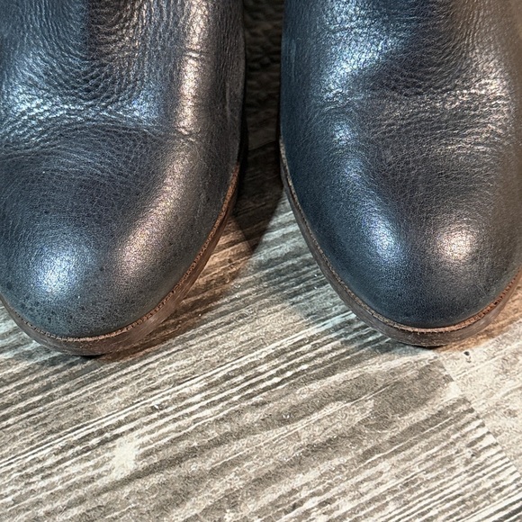 Coach Hewes Black Leather Ankle Boots - Picture 4 of 13